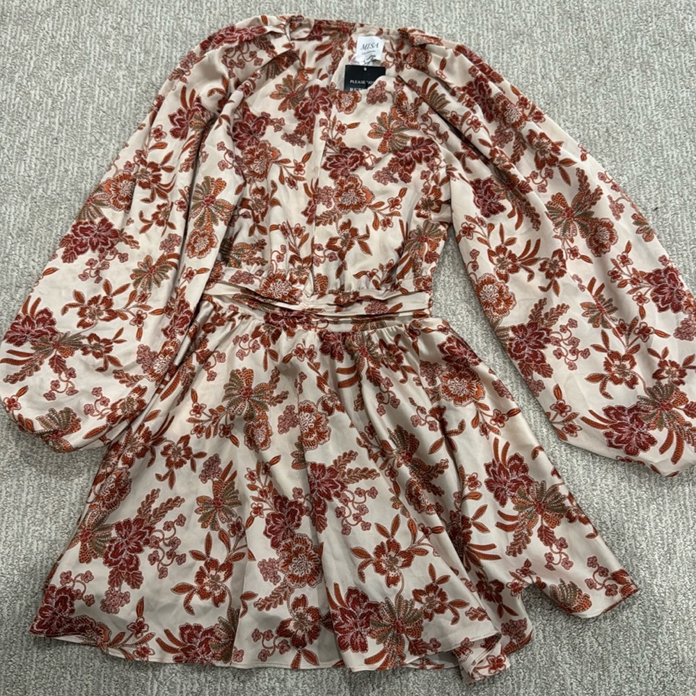 MISA Los Angeles Kara Mini Floral Dress Size Small NWT
